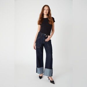 BlankNYC Baxter Rib Cage Cuffed Jeans